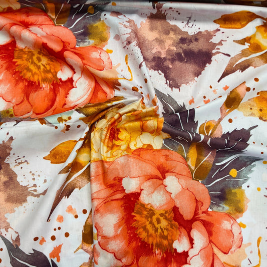 alt
100% Cotton fabric - large pink peonies 125 g/m²