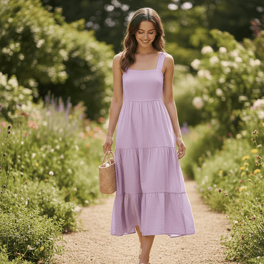 Image of 100% cotton washed fabric| Washed - lilac 85 g/m² – available at Šarlotes audumi