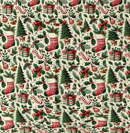 Image avec tissu 100 % coton - Noël – disponible en ligne chez les tissus Charlotte