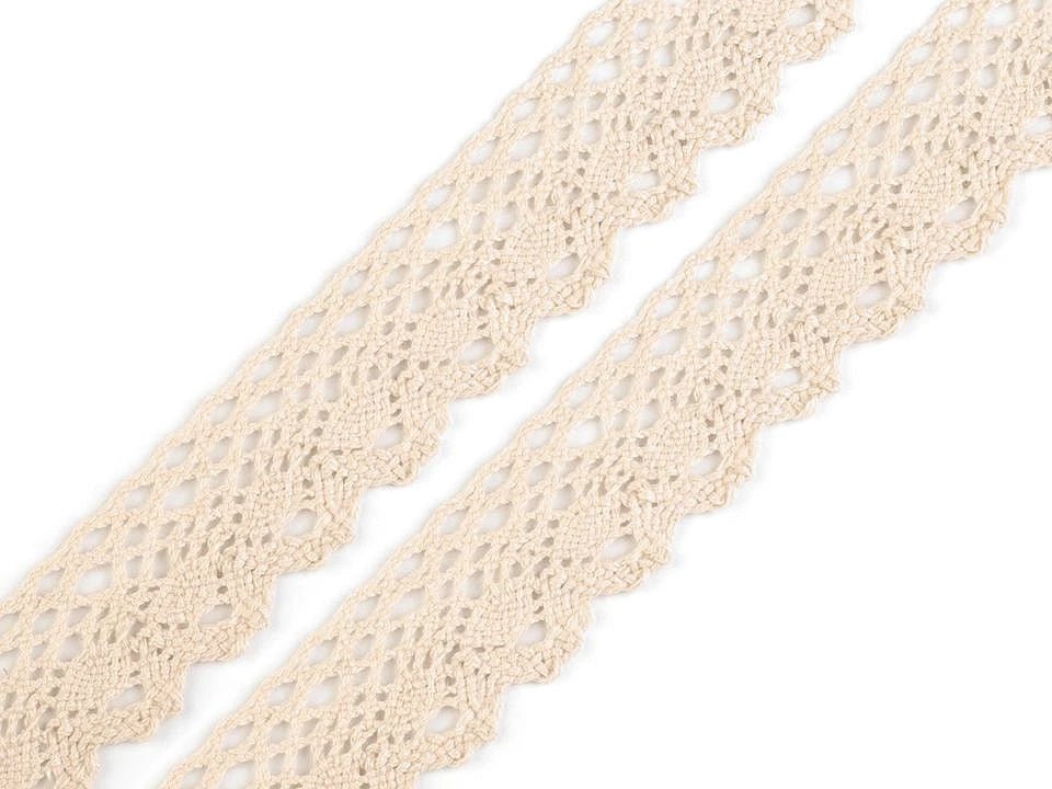 Dentelle 100% coton|2,8 cm| beige