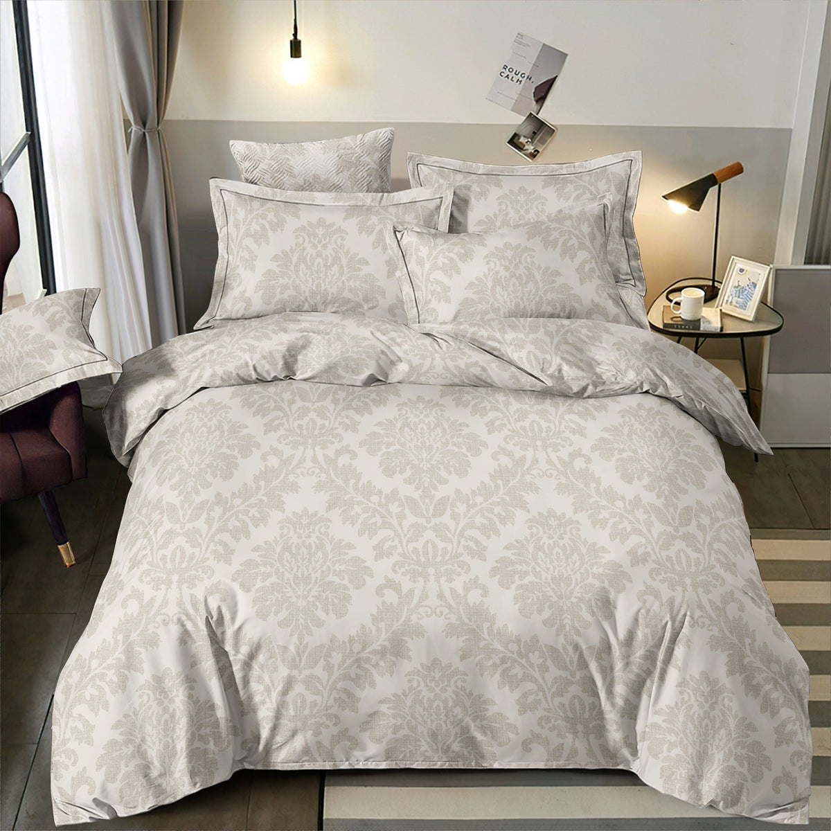 Image de satin de coton 100 % au motif élégant, 220 cm – disponible en ligne chez Šarlotes audumi