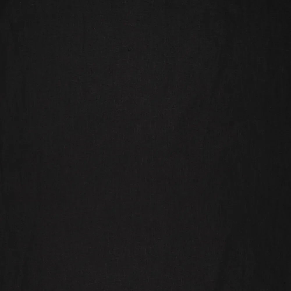 100% Softened linen - black 165 g/m²