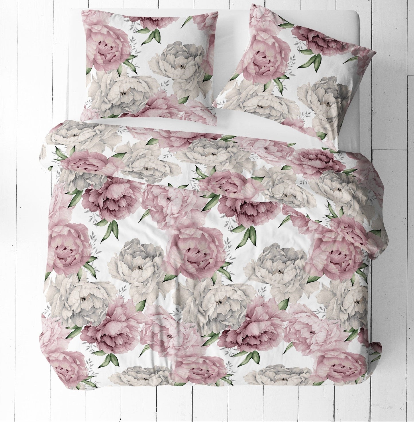 100% Cotton Fabric - Peonies 125 g/m²