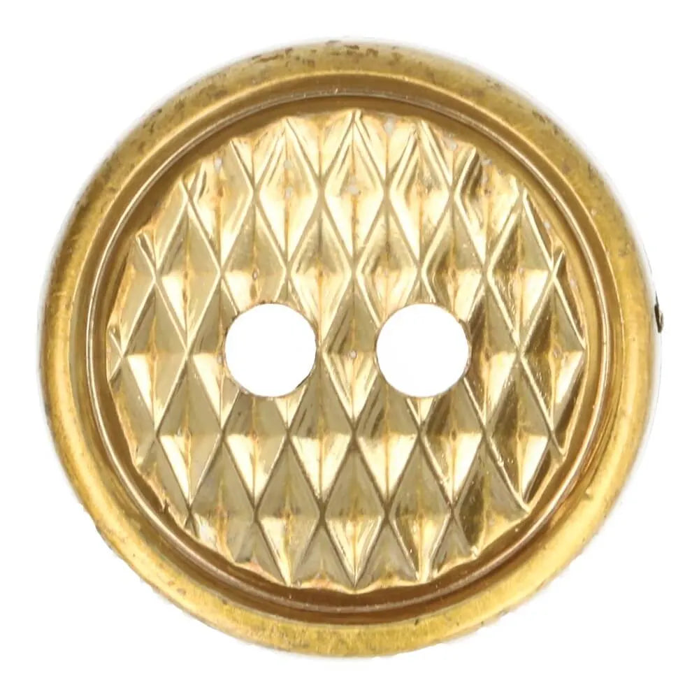 Bouton décoratif à motif losange, doré brillant 25 mm (40")