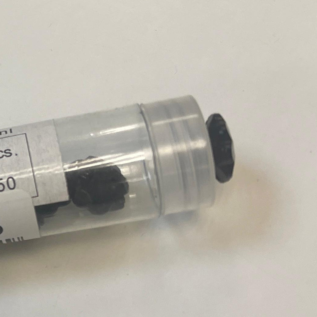 Dekoratīva poga 19 mm-melna puķīte