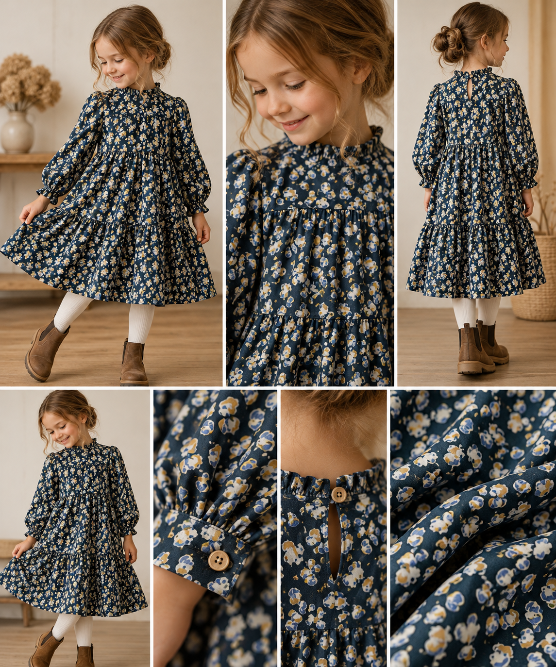 Tissu 100 % viscose – galets bleus