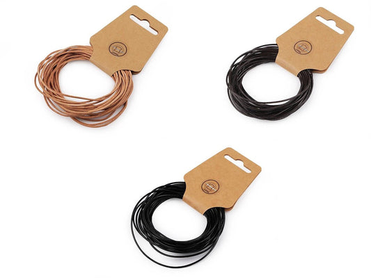 Leather cord Ø1.5 mm| 5m | assorted shades
