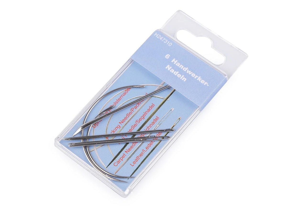 Aiguilles pour cuir, bâche et rembourrage – 6 pièces – disponibles en ligne chez Šarlotes audumi
