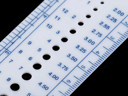 needle size ruler