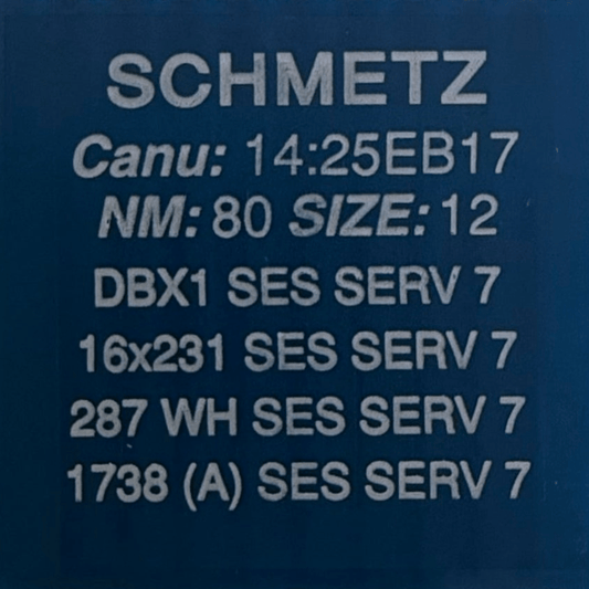 Needles for industrial sewing machines SCHMETZ DBx1 SES SERV 7 – for fine knitwear and lightweight woven fabrics (10 pcs.)