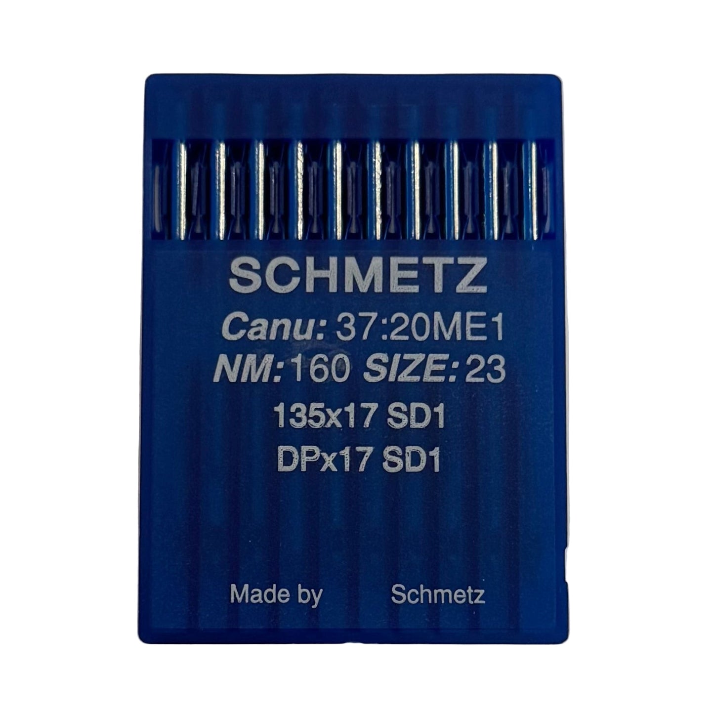 Image with SCHMETZ DPX17 SD1 industrial sewing machine needles – for leather (10 pcs.) – available at Šarlotes audumi
