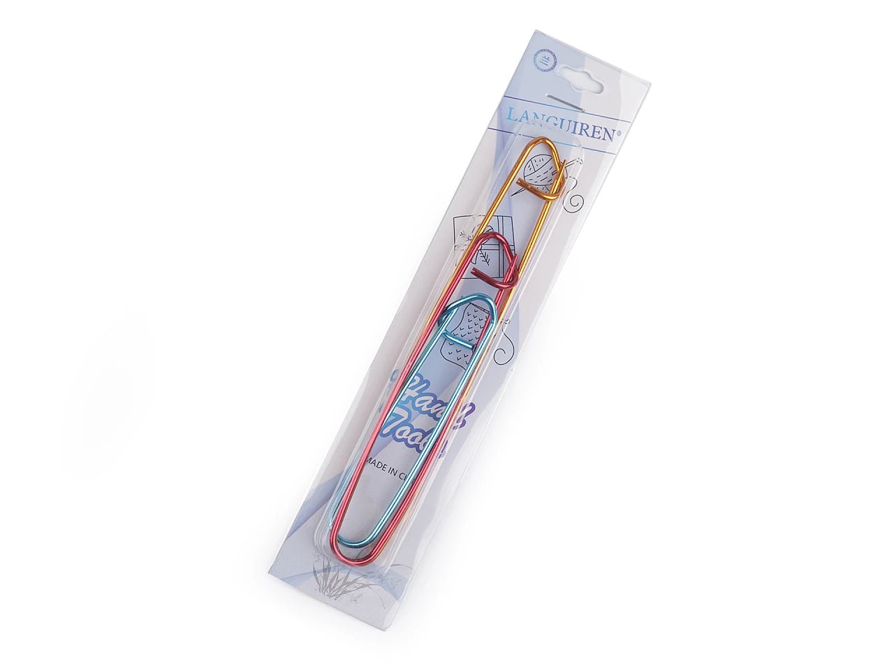 Image of knitting stitch holders – set of 3 | Aluminum auxiliary needles – available at Charlotte Fabrics