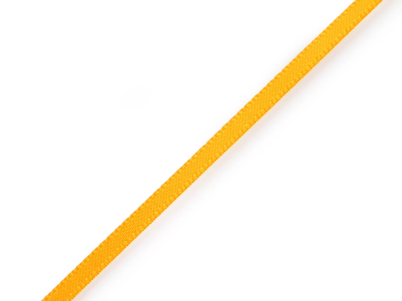 Ruban satin jaune 3 mm (lot de 100 m)