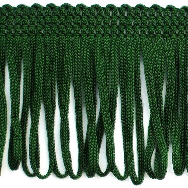 Image avec frange de 8 cm de large - vert foncé – disponible chez Šarlotes audumi