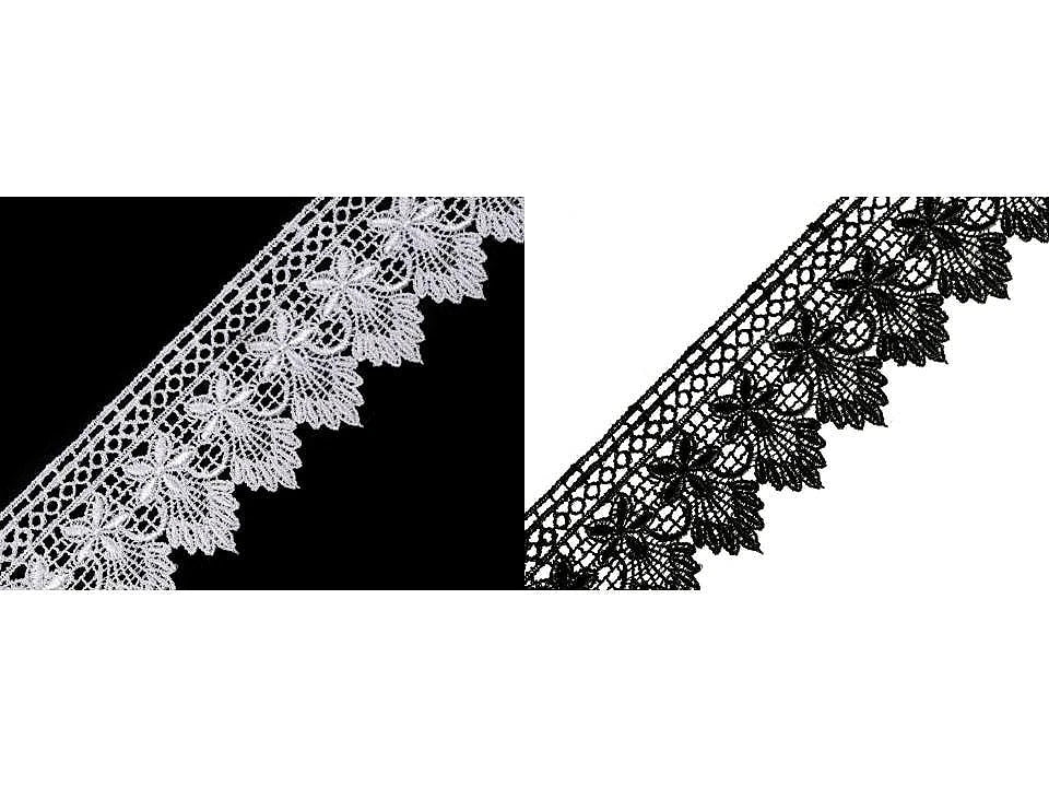 Image de ruban dentelle décoratif 55 mm - vert foncé – disponible chez Šarlotes audumi