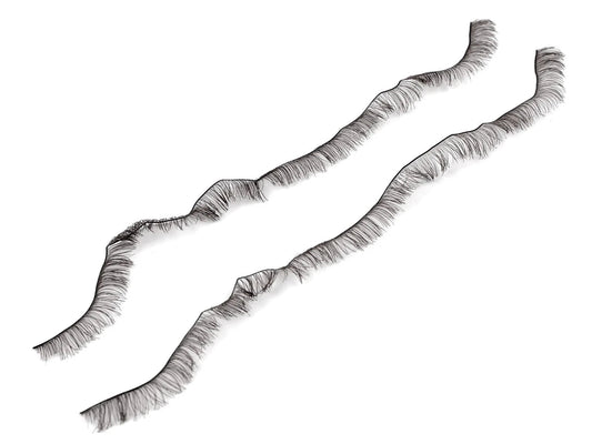 Image avec des cils décoratifs pour jouets et poupées, brun foncé – disponibles chez Šarlotes audumi
