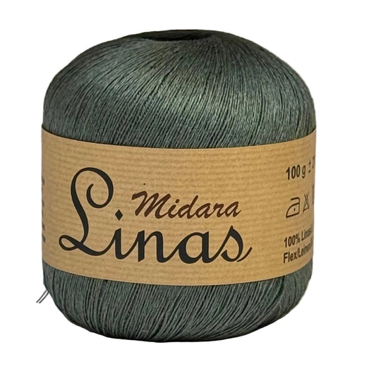 Attēls ar Dzijas, lina diegi Midara Linas – 100 g/ 600 m – pieejams Šarlotes audumi