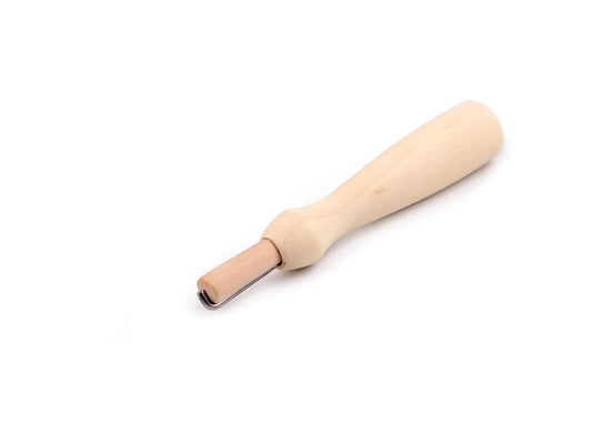 Aiguille à feutrer avec manche en bois