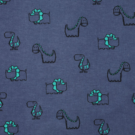 Flanelle - dinosaures 165 g/m²