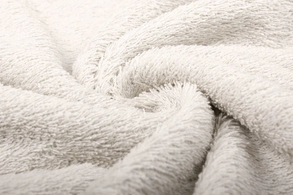 Tissu éponge blanc lait 350 g/m²
