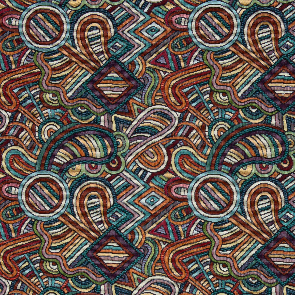 Image avec motif abstrait de tapisserie – disponible en ligne chez Les tissus de Charlotte