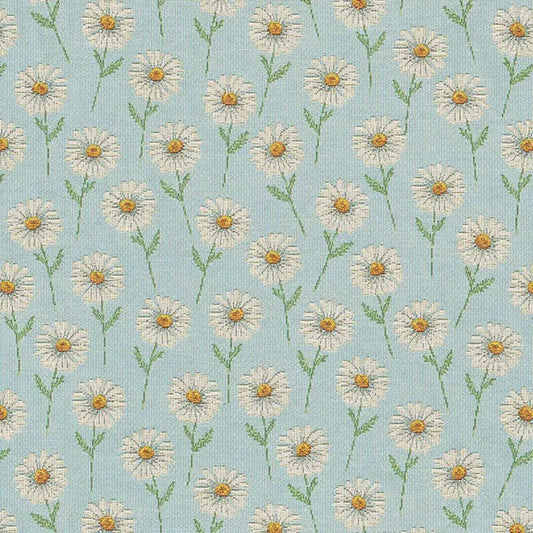 Attēls ar Gobelēns - margrietiņas 350 g/m² – pieejams Šarlotes audumi
