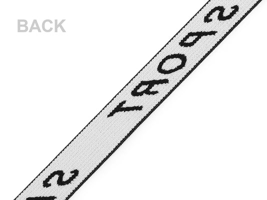 Image of elastic with the word SPORT - 1.5 cm - white – available at Šarlotes audumi