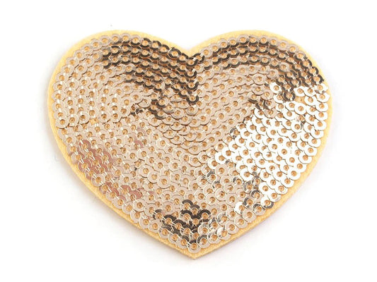 Image of iron-on patch Heart|55 x 60 mm | assorted shades – available at Šarlotes audumi