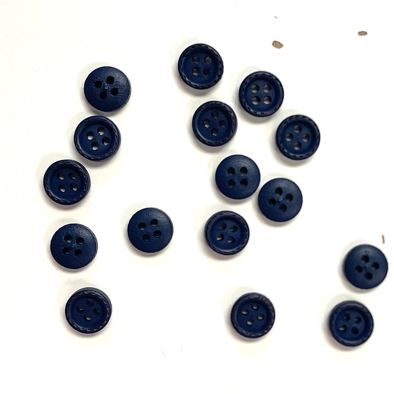 Boutons en bois 9 mm - bleus