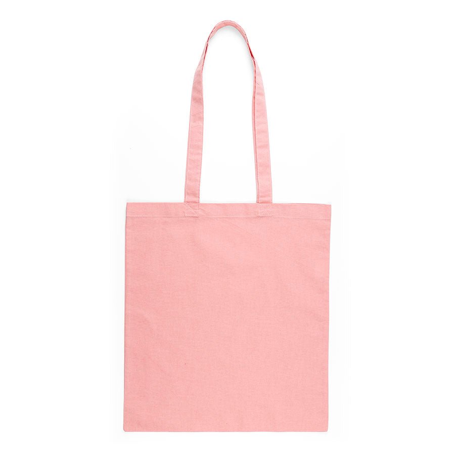 Image de sac en coton à longues poignées 38 x 42 cm 140 g/m² - rose – disponible chez Šarlotes audumi