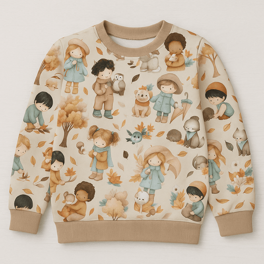 Cotton loopback knit - children in autumn 250 g/m²