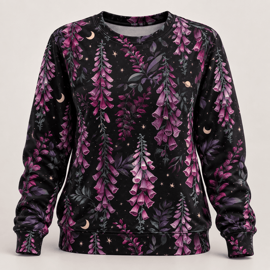 Image de jersey bouclette en coton violet – disponible en ligne chez Šarlotes audumi