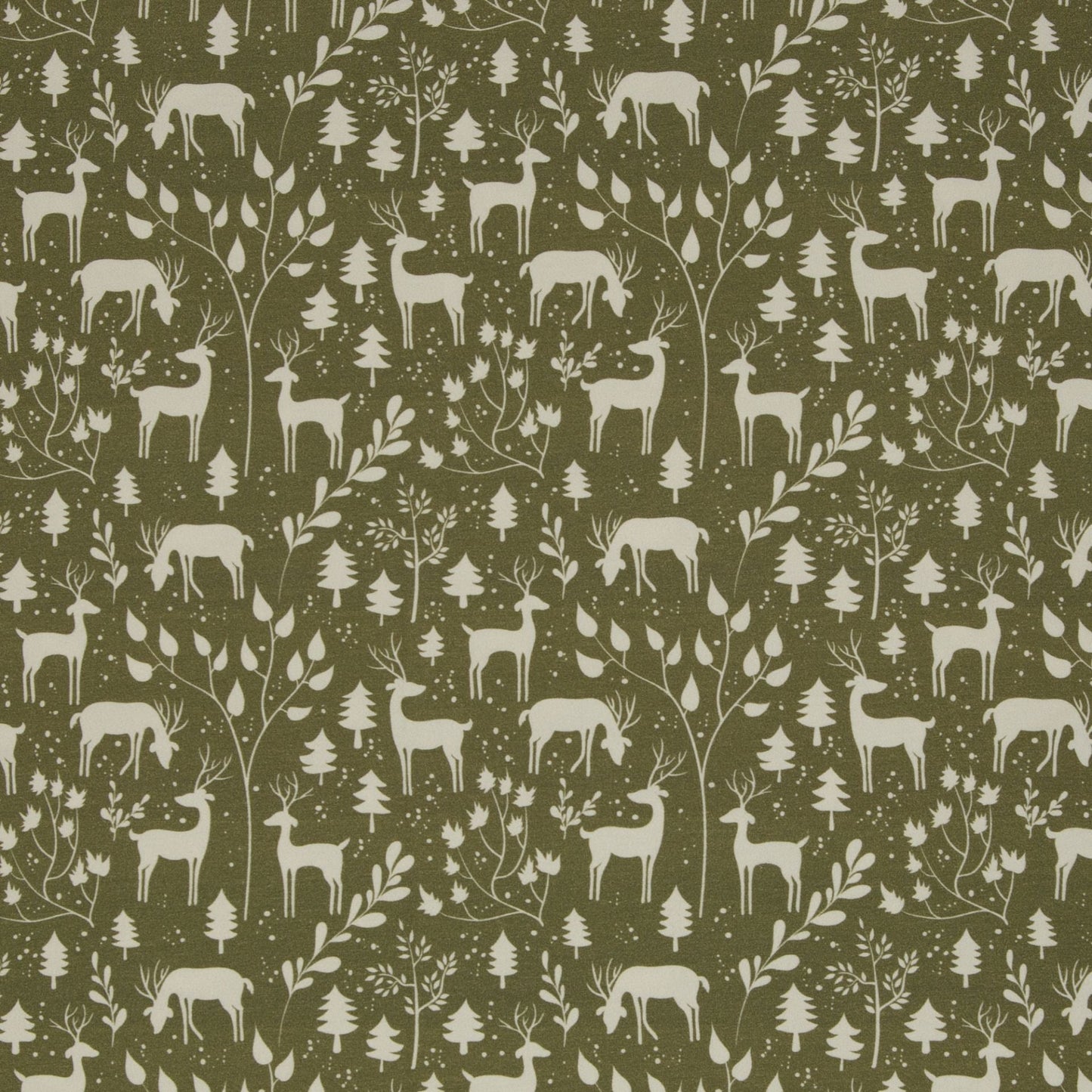 Jersey de coton - motif forestier 230 g/m²