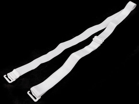Bretelles de soutien-gorge 15 mm - blanches