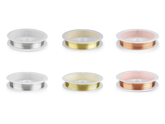 Image du fil de cuivre Lakota pour la création de bijoux Ø 0,3 mm, 18 m – disponible en ligne chez Šarlotes audumi