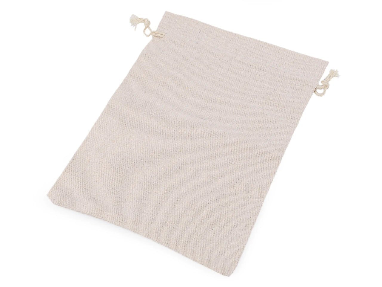 Sac en tissu de lin non blanchi 19x29 cm
