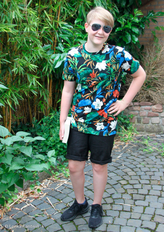 Attēls ar Lina audums-melns 235 g/m² – pieejams internetā Šarlotes audumi
