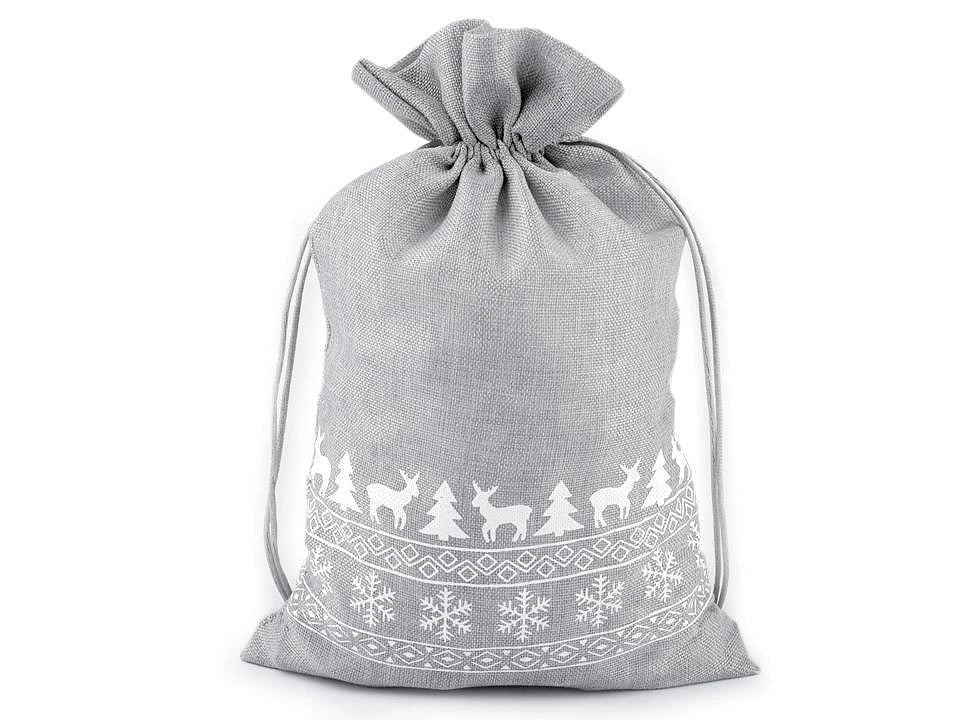 Image of a patterned bag | 20×30 cm | various shades – available at Šarlotes audumi