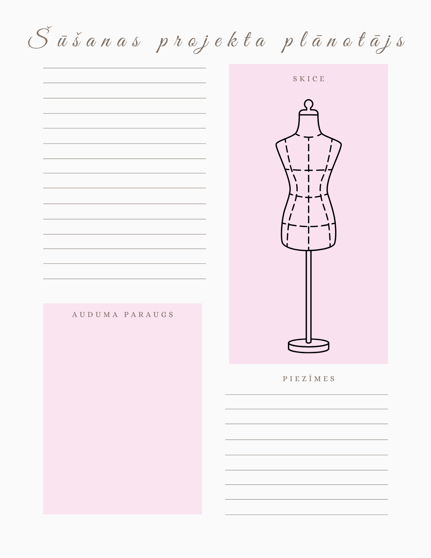 Mes plans de couture – planificateur PDF gratuit