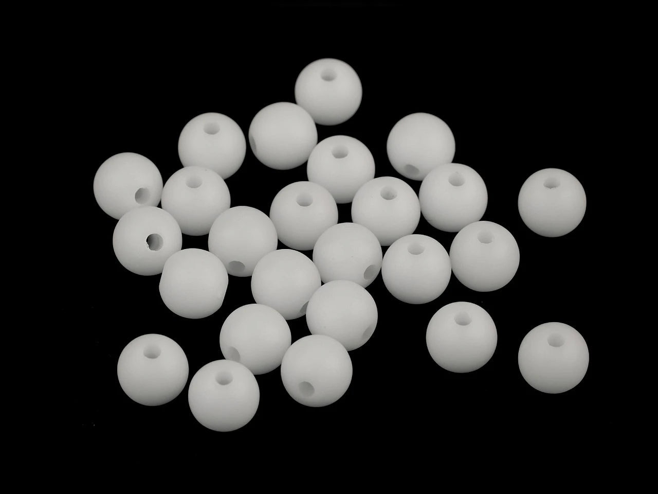 Perles acryliques mates Ø8 mm, 25 pcs | tons assortis