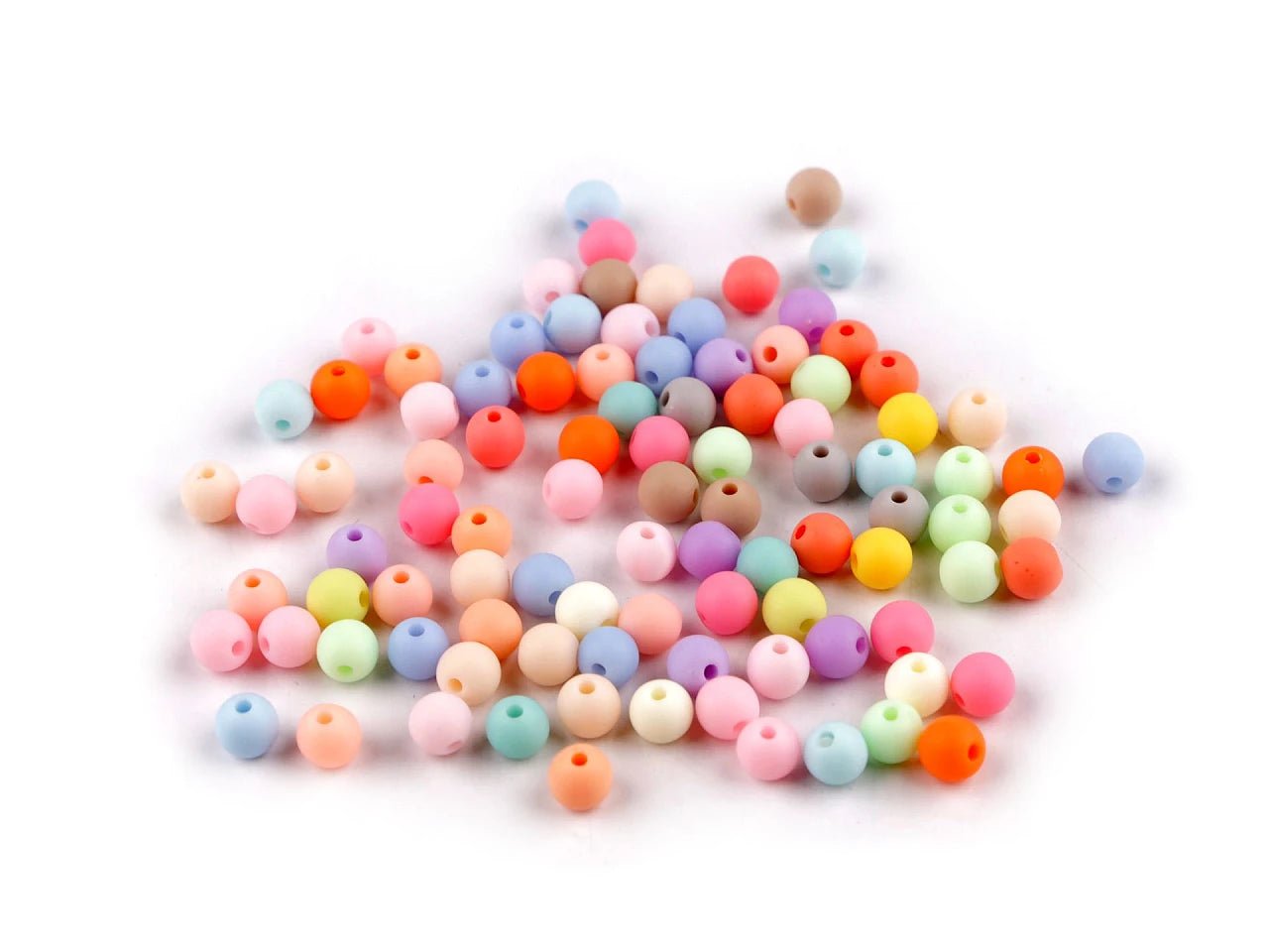 Perles en plastique mates Ø6 mm|20g