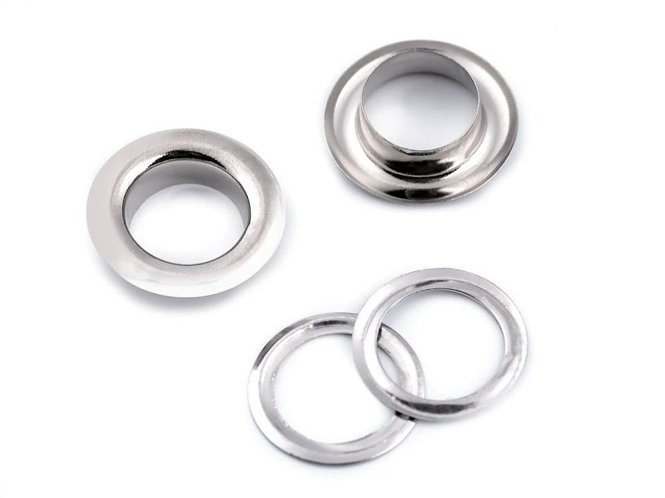 Metal rings, eyelets 10 mm |10 pcs | assorted shades