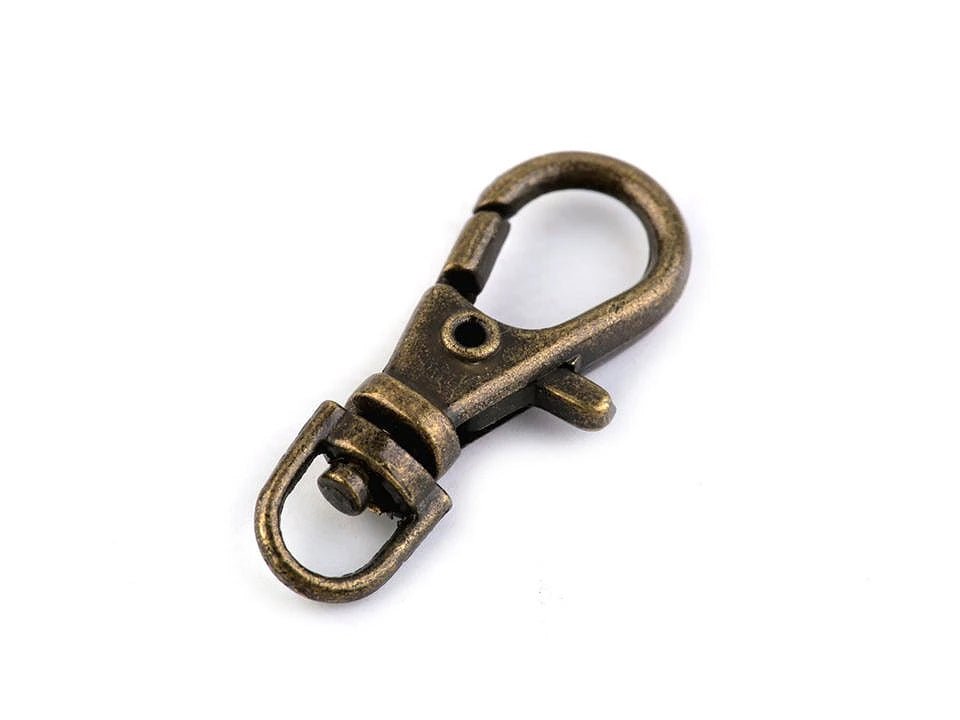 Image avec mousqueton en métal 4 mm, 5 pièces, tons assortis – disponible chez Šarlotes audumi