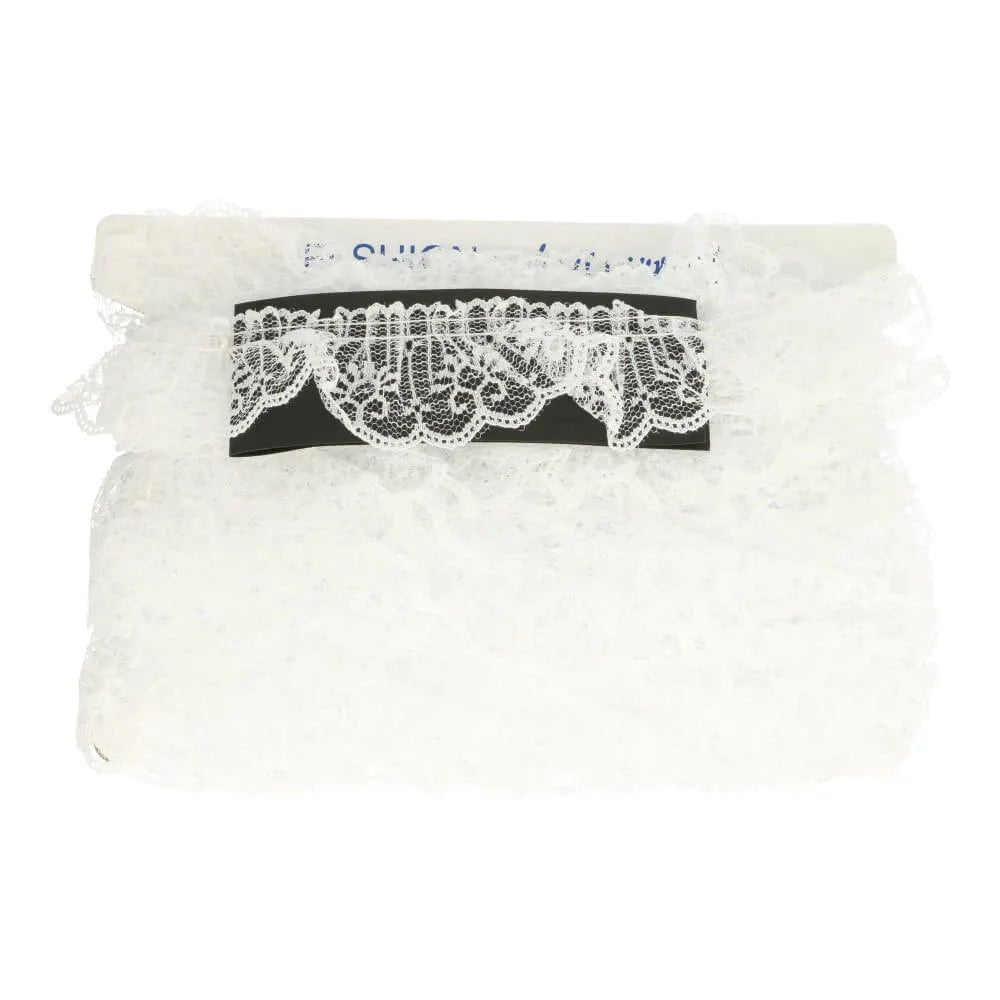 Image de dentelle à fronces - 5 cm blanche – disponible chez Šarlotes audumi