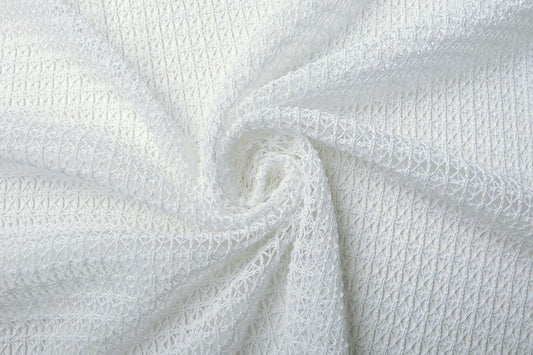 Tissu en dentelle - blanc 345 g/m²