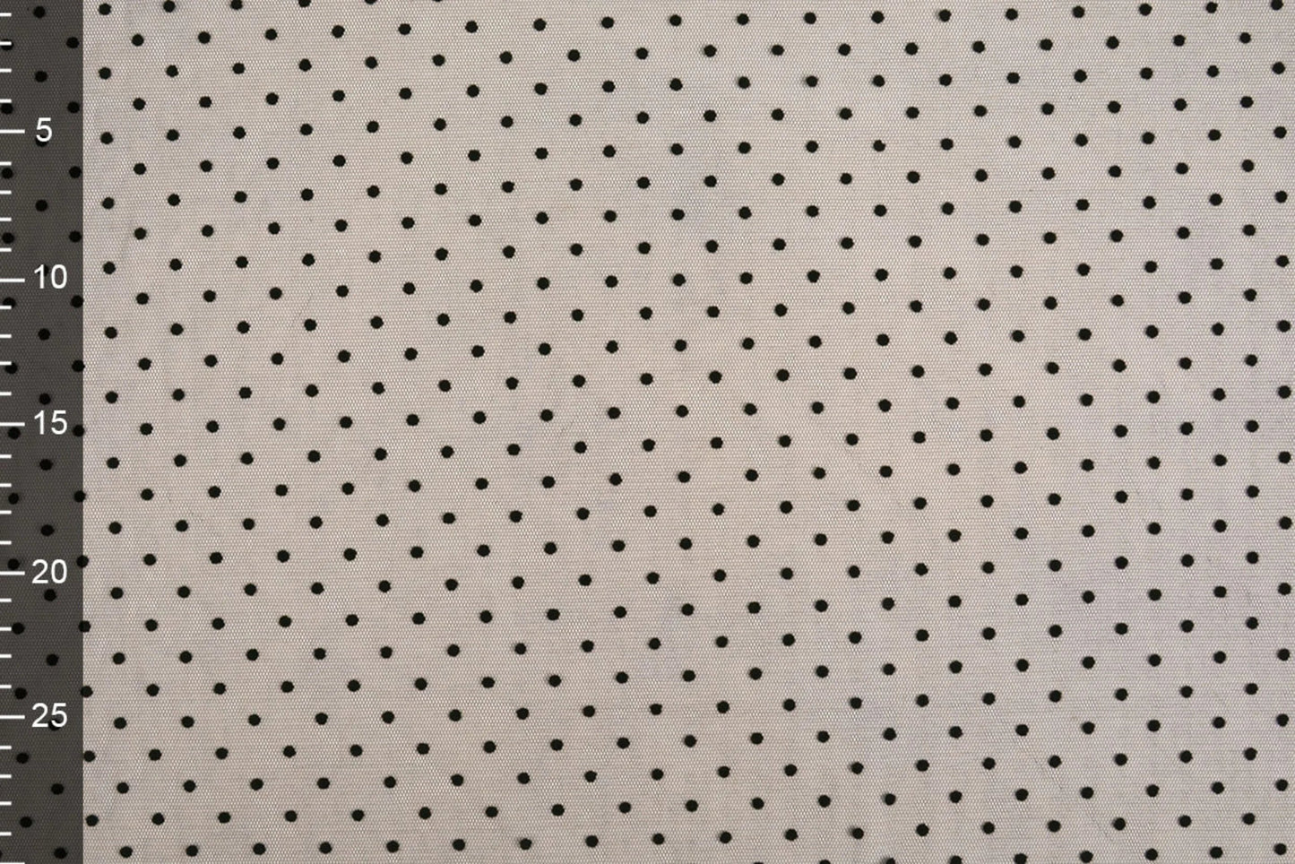 Tulle doux à pois - noir