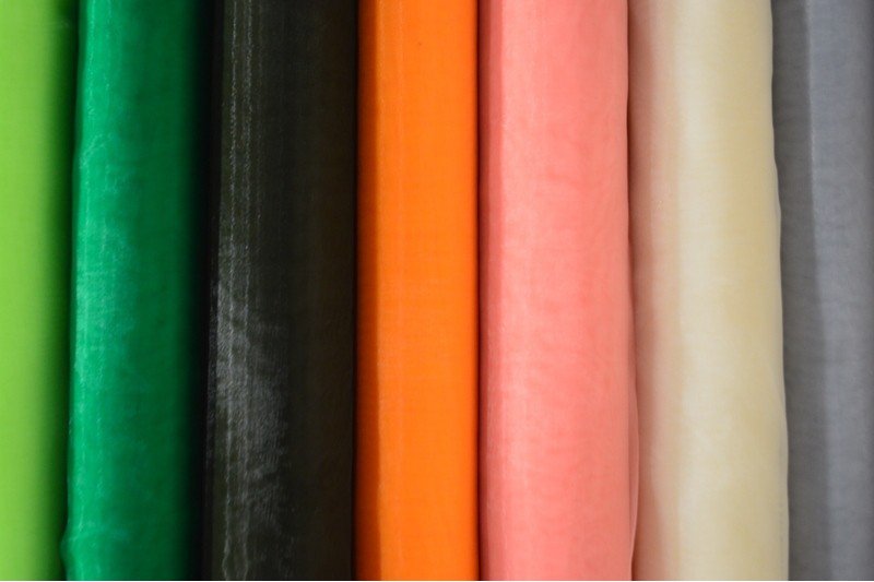 organza - vert foncé 25 g/m²