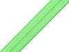 Image de l’élastique plié – 2 cm, vert vif brillant – disponible en ligne chez Šarlotes audumi