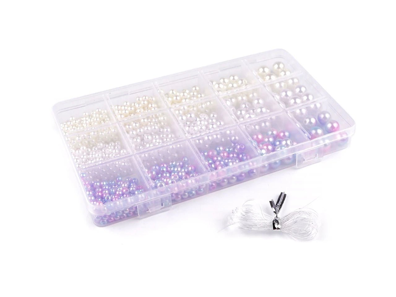 Set of plastic beads