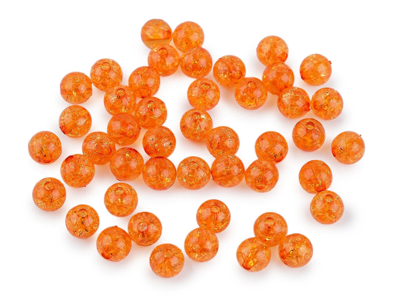 Image of Plastic beads Ø8 mm 30 g | assorted shades – available at Šarlotes audumi